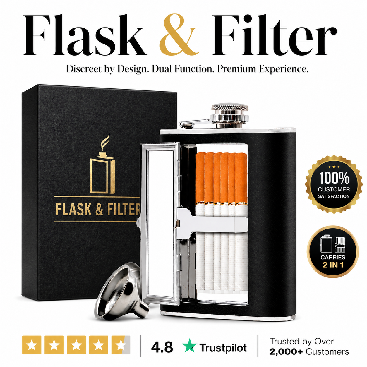 Flask & Filter™ - 2-In-1 Flask