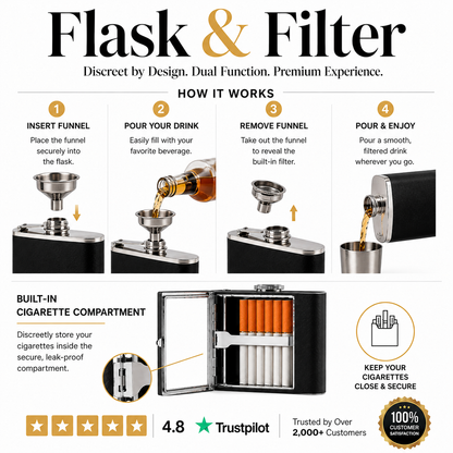 Flask & Filter™ - 2-In-1 Flask