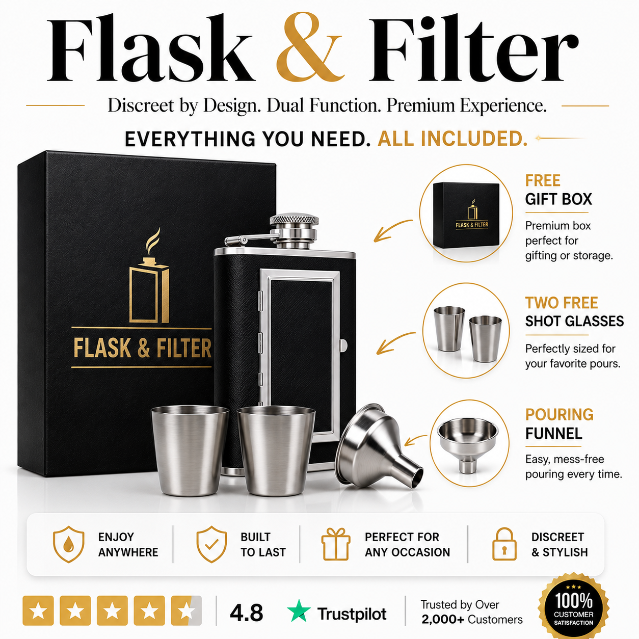 Flask & Filter™ - 2-In-1 Flask
