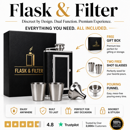 Flask & Filter™ - 2-In-1 Flask